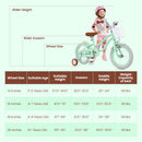 16 Inch Kids Bike with Adjustable Seat and Bell for Kids 3-8 Years Olds-16 inches