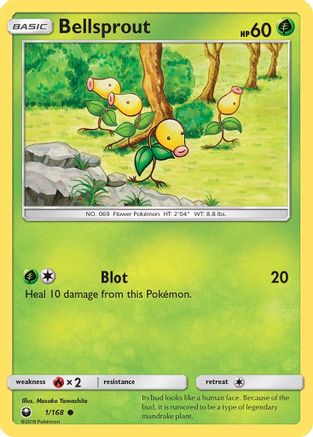 Bellsprout 001/168 - SM  Celestial Storm