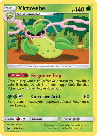Victreebel 003/168 - SM  Celestial Storm Holofoil