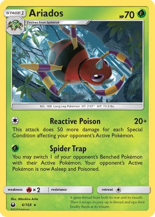 Ariados 006/168 - SM  Celestial Storm Reverse Holofoil