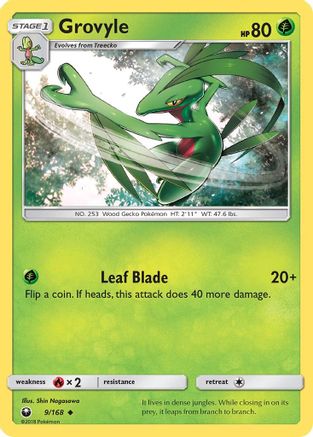 Grovyle 009/168 - SM  Celestial Storm