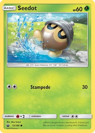 Seedot 012/168 - SM  Celestial Storm Reverse Holofoil