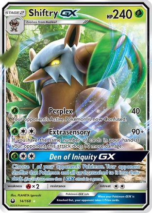 Shiftry GX 014/168 - SM  Celestial Storm Holofoil