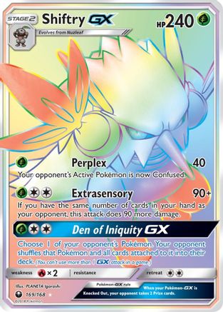 Shiftry GX (Secret) 169/168 - SM  Celestial Storm Holofoil