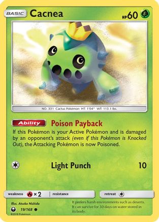 Cacnea 019/168 - SM  Celestial Storm