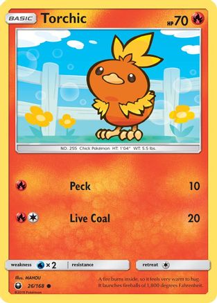 Torchic 026/168 - SM  Celestial Storm Reverse Holofoil