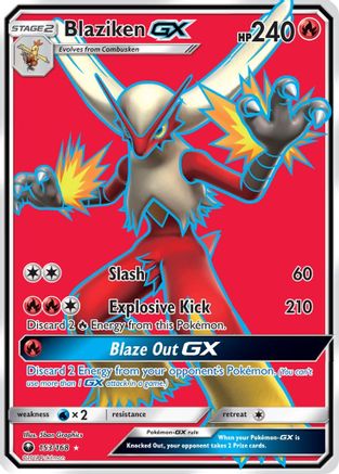 Blaziken GX (Full Art) 153/168 - SM  Celestial Storm Holofoil