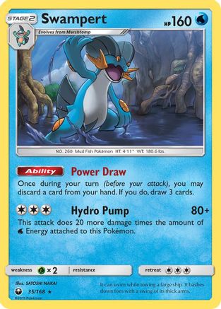 Swampert 035/168 - SM  Celestial Storm