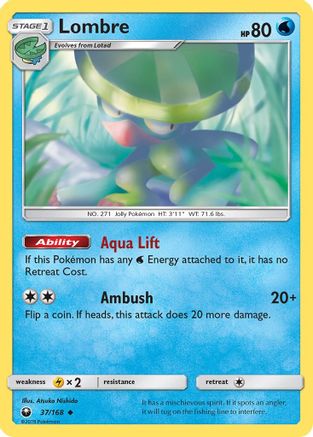 Lombre 037/168 - SM  Celestial Storm Reverse Holofoil