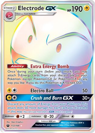 Electrode GX (Secret) 172/168 - SM  Celestial Storm Holofoil