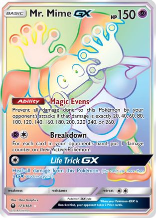 Mr. Mime GX (Secret) 173/168 - SM  Celestial Storm Holofoil