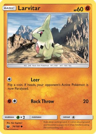 Larvitar 074/168 - SM  Celestial Storm