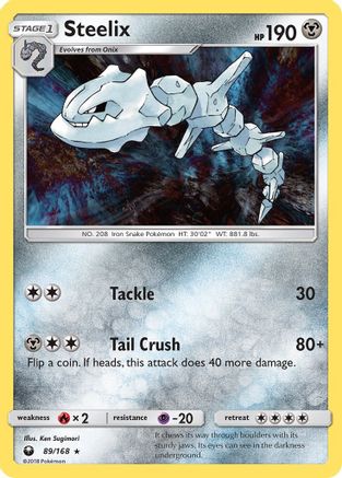 Steelix 089/168 - SM  Celestial Storm Reverse Holofoil