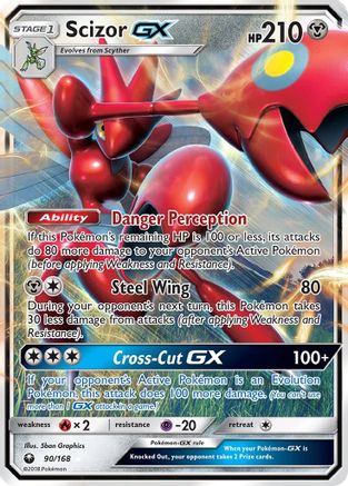 Scizor GX 090/168 - SM  Celestial Storm Holofoil