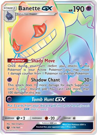 Banette GX (Secret) 174/168 - SM  Celestial Storm Holofoil