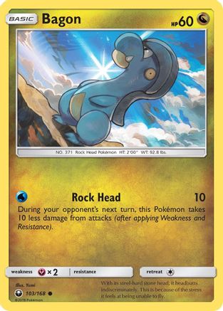Bagon 103/168 - SM  Celestial Storm Reverse Holofoil