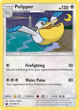 Pelipper 112/168 - SM  Celestial Storm Reverse Holofoil
