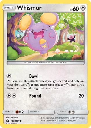 Whismur 116/168 - SM  Celestial Storm