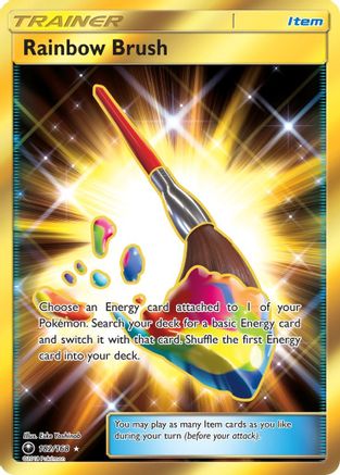 Rainbow Brush (Secret) 182/168 - SM  Celestial Storm Holofoil