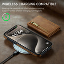 Wireless Charger Phone Case Magnetic Card Holder Protective Sleeve