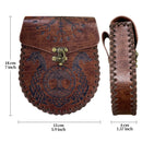 Vintage Viking Coin Purse: Medieval Belt Bag Style