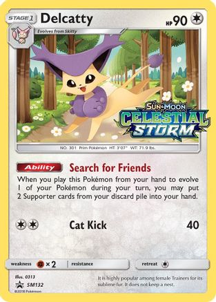 Delcatty (Prerelease) SM132/248 - SM Promos Holofoil