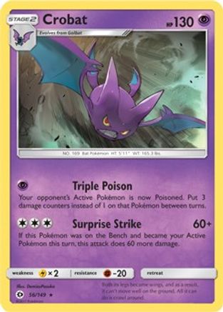 Crobat (Cosmos Holo) 056/149 - Blister Exclusives Holofoil
