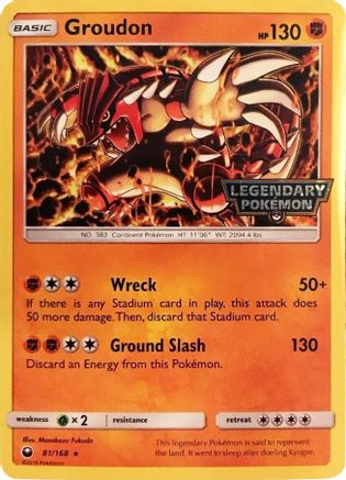 Groudon (Cosmos Holo) (Gamestop Promo) 081/168 - Miscellaneous Cards & Products Holofoil