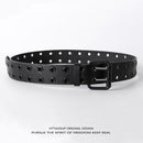 Workwear-style Vintage Belt Buckle Waist Chain Accessory