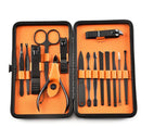 Black Stainless Steel Manicure Set 15-Piece