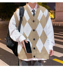 Autumn Winter Men's V-neck Woolen Sweater Vest