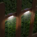 4Pcs Solar Powered LED Step Lights Outdoor IP55 Waterproof Dusk To Dawn Sensor Fence Lamps For Stairs Yard Railing