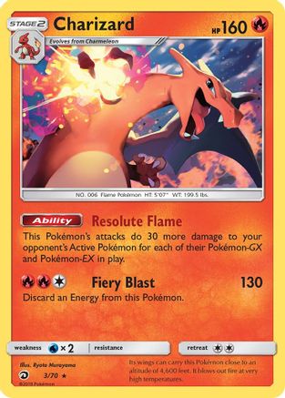 Charizard 003/70 - Dragon Majesty Holofoil