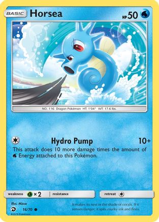 Horsea 016/70 - Dragon Majesty Reverse Holofoil
