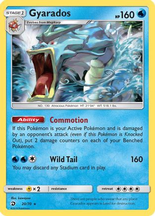 Gyarados 020/70 - Dragon Majesty Holofoil