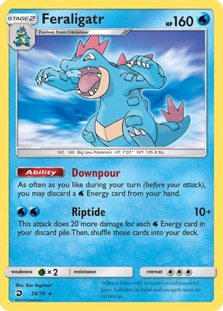 Feraligatr 024/70 - Dragon Majesty Reverse Holofoil