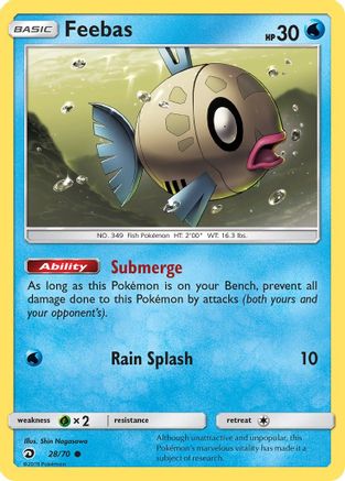 Feebas 028/70 - Dragon Majesty Reverse Holofoil