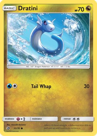 Dratini 035/70 - Dragon Majesty Reverse Holofoil