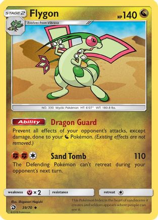 Flygon 039/70 - Dragon Majesty Reverse Holofoil