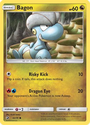 Bagon 042/70 - Dragon Majesty Reverse Holofoil