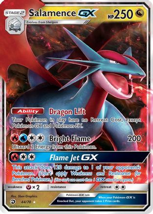 Salamence GX 044/70 - Dragon Majesty Holofoil