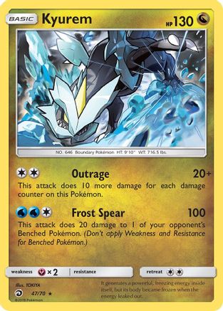 Kyurem 047/70 - Dragon Majesty Holofoil