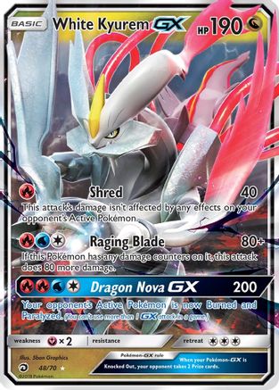 White Kyurem GX 048/70 - Dragon Majesty Holofoil