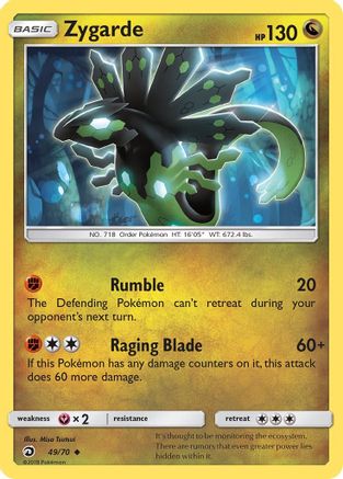 Zygarde 049/70 - Dragon Majesty Reverse Holofoil