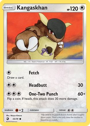 Kangaskhan 055/70 - Dragon Majesty Reverse Holofoil