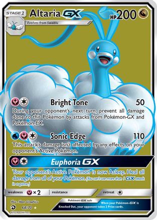Altaria GX (Full Art) 068/70 - Dragon Majesty Holofoil