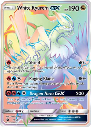 White Kyurem GX (Secret) 074/70 - Dragon Majesty Holofoil