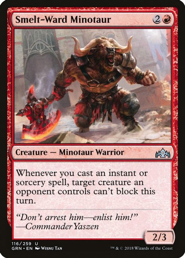 Smelt-Ward Minotaur | 116 | Guilds of Ravnica