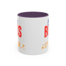 Best Boss Ever Accent Coffee Mug - Perfect Gift for Boss's Day, Office Decor, Motivational Drinkware, Fun Coffee Cup