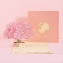 3D Sakura Kissing Lover Greeting Card